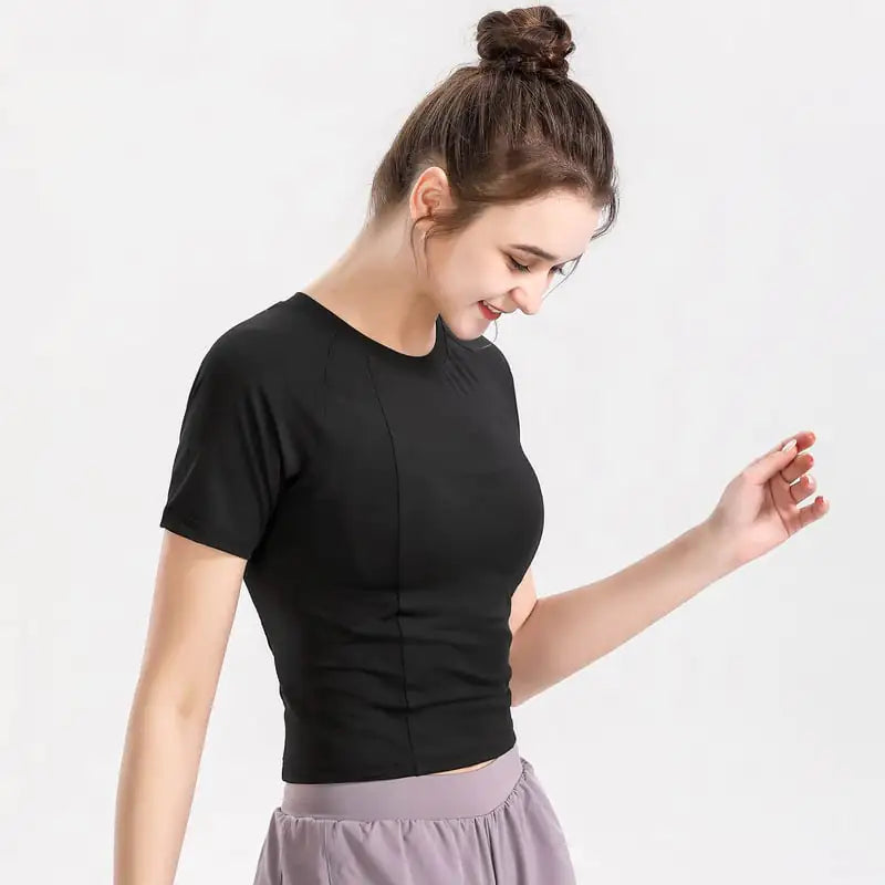 Women's Short Sleeve Yoga Shirt
