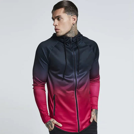Men's Full Zip Workout Hoodie